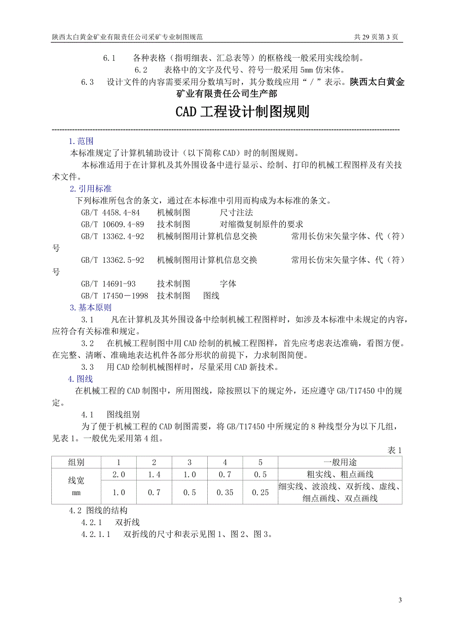 (冶金行业)采矿专业制图规范内容)_第3页