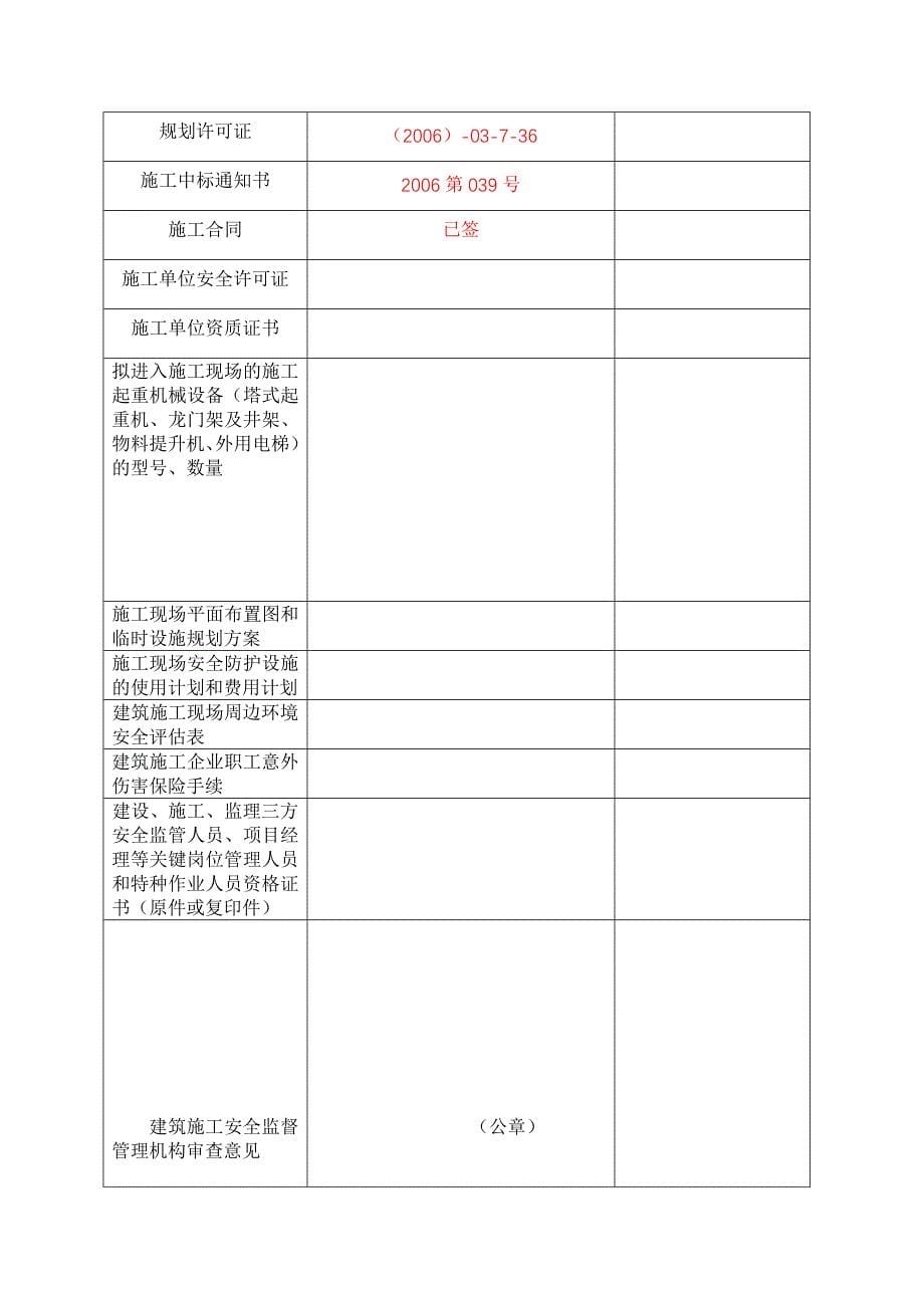 (工程安全)建设工程安全监督报监书_第5页