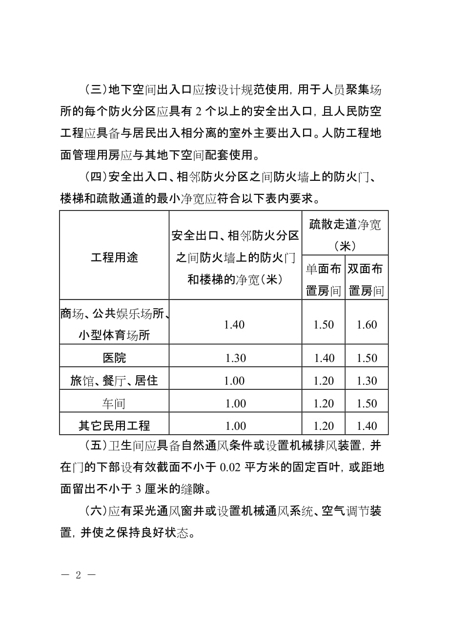 (城乡、园林规划)某市市人民防空工程和普通地下室_第2页