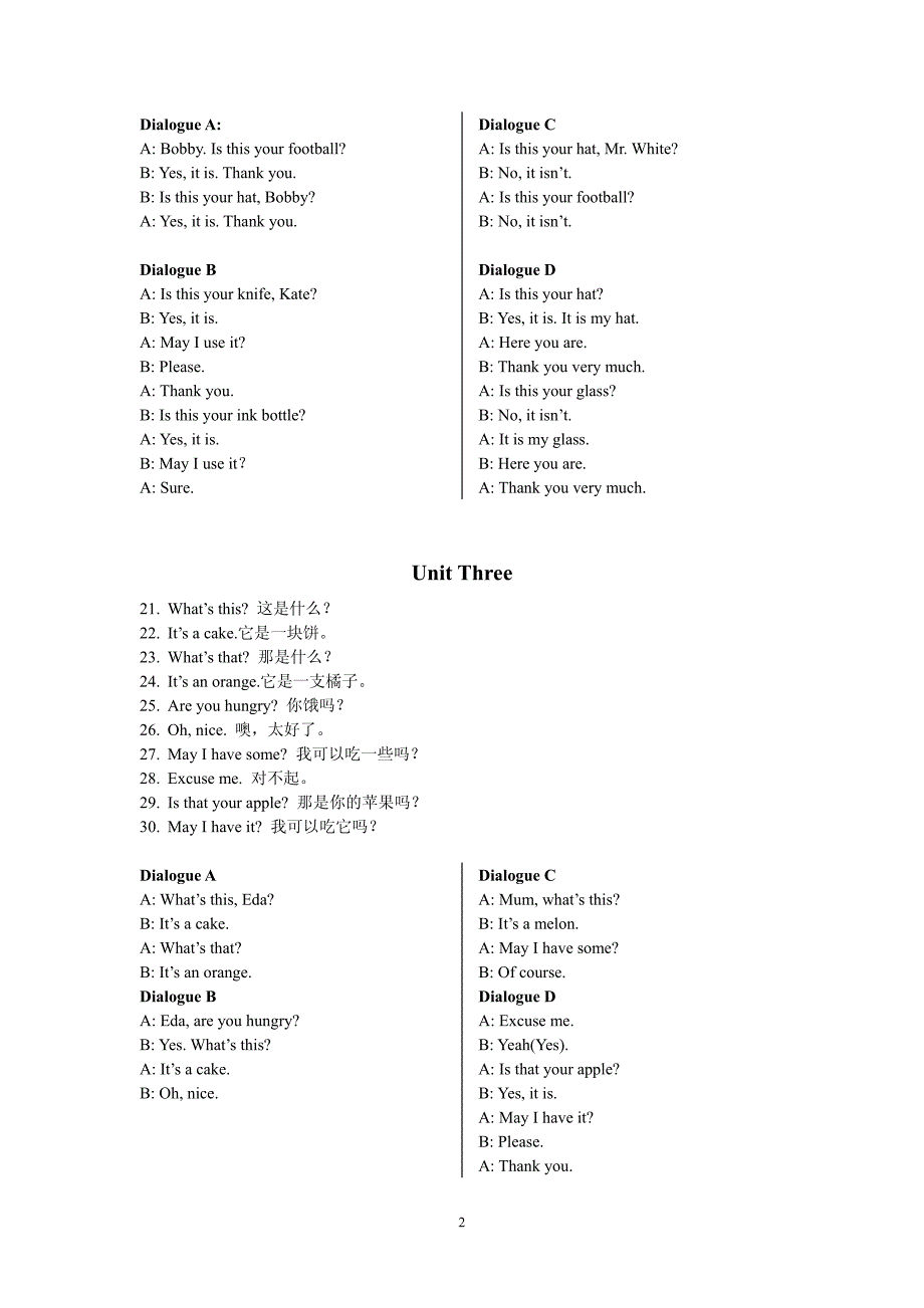 小学英语300句(中英文翻译).pdf_第2页