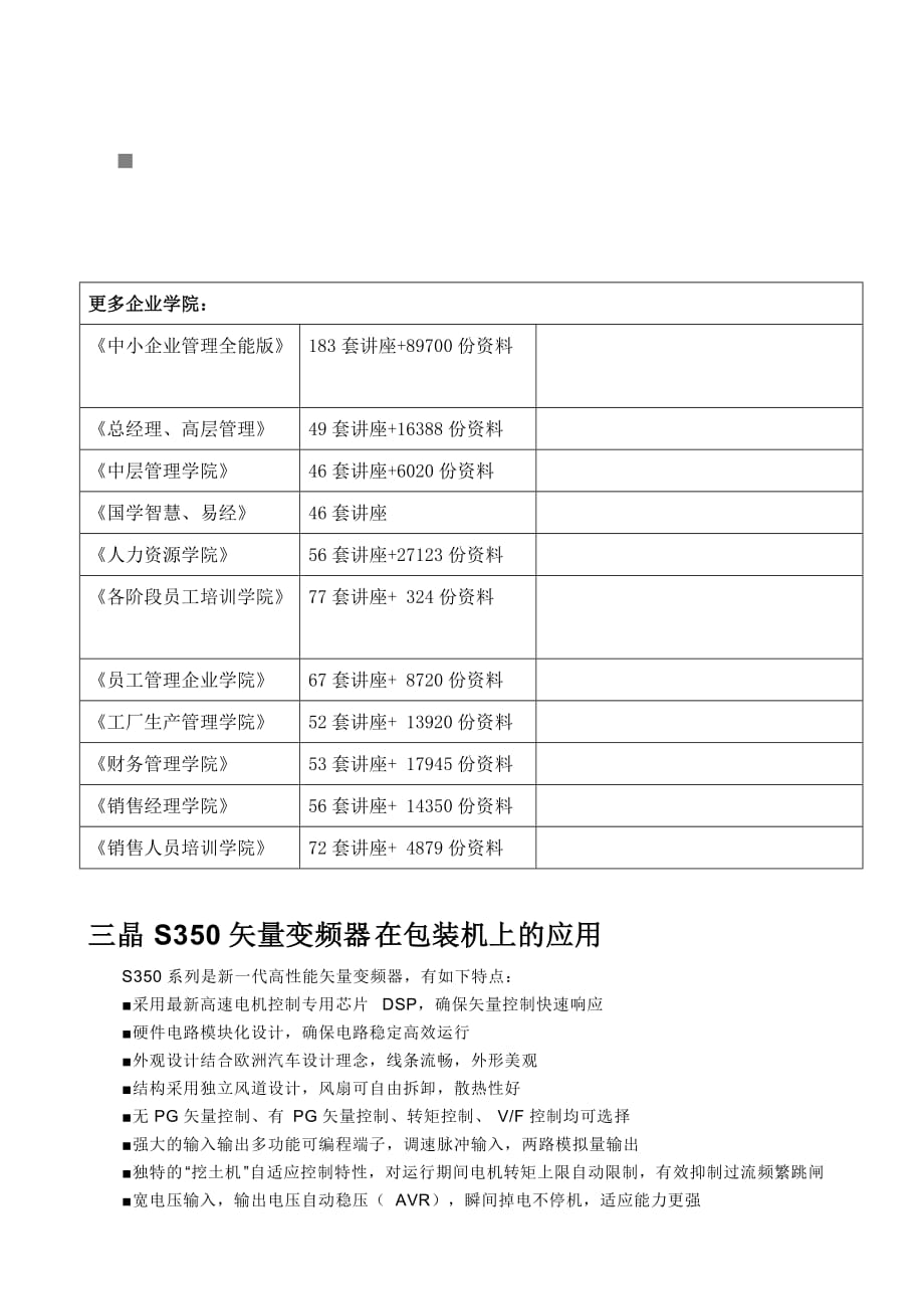 (包装印刷造纸)三晶S350矢量变频器在包装机上的运用_第1页