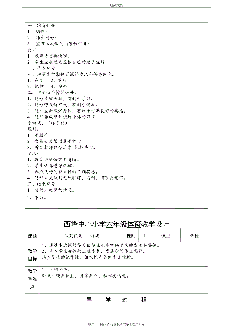 六年级体育(上)教案备课讲稿_第4页