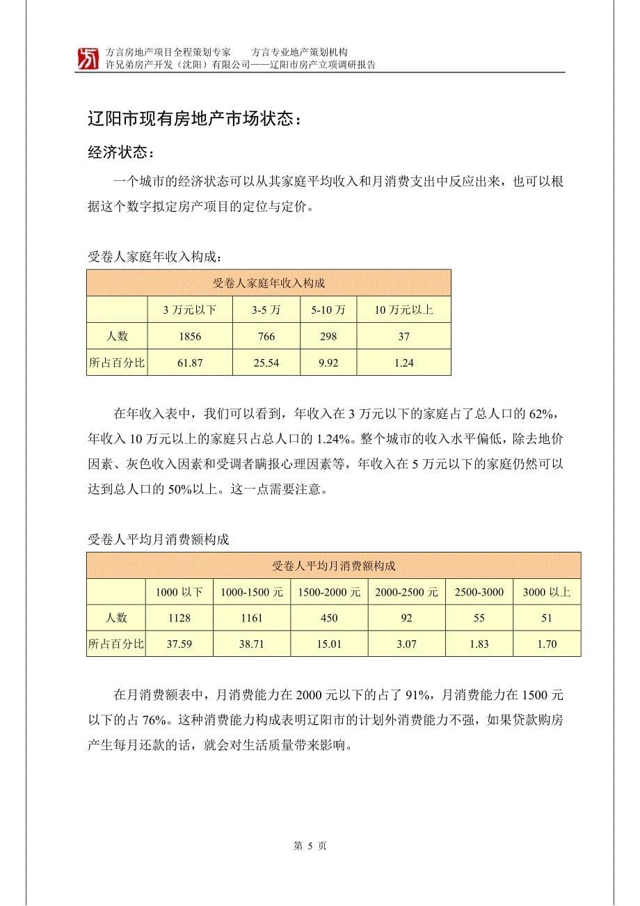 (地产市场报告)辽阳市房地产立项报告_第5页