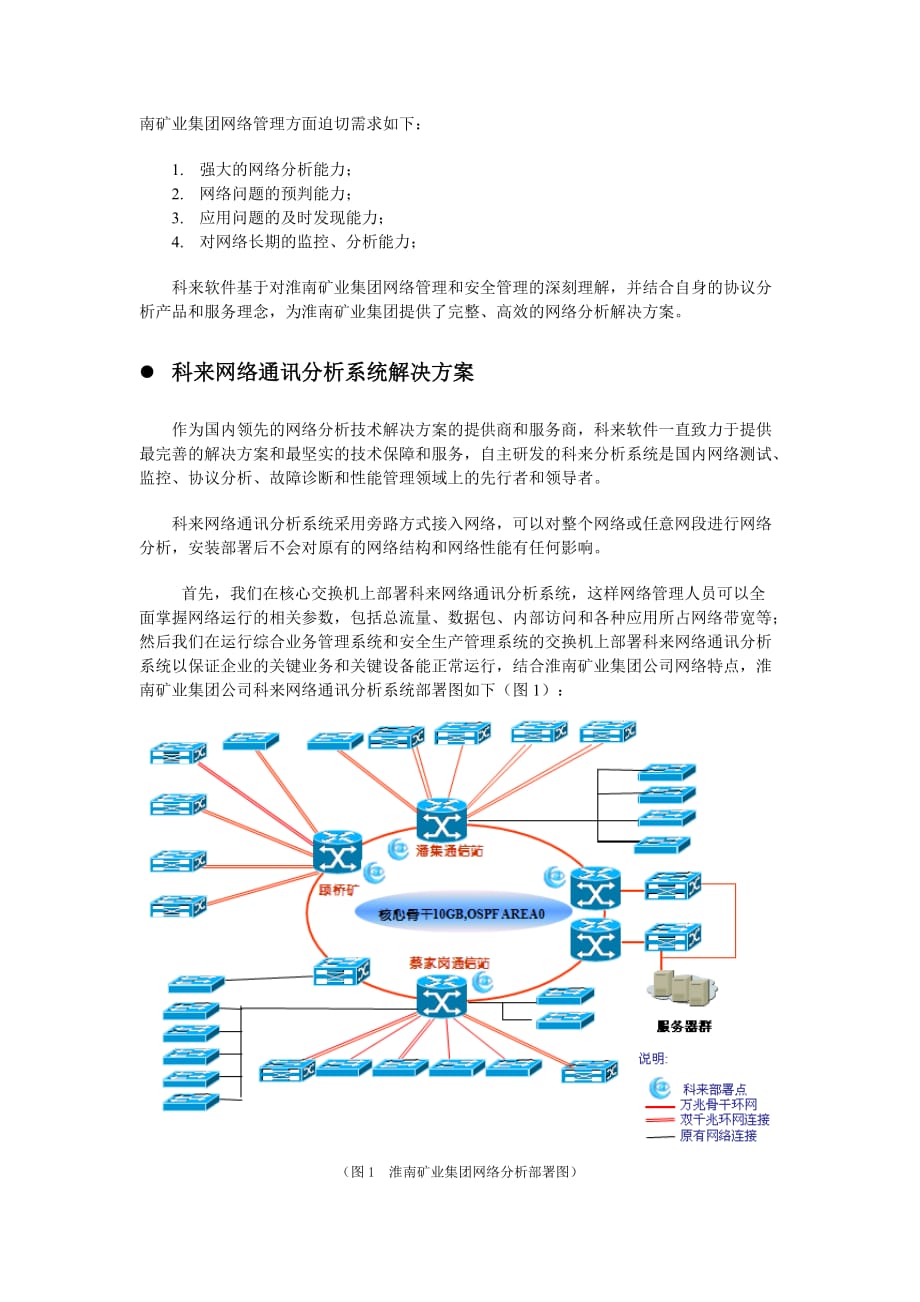 (冶金行业)徽淮南矿业集团网络分析案例_第2页