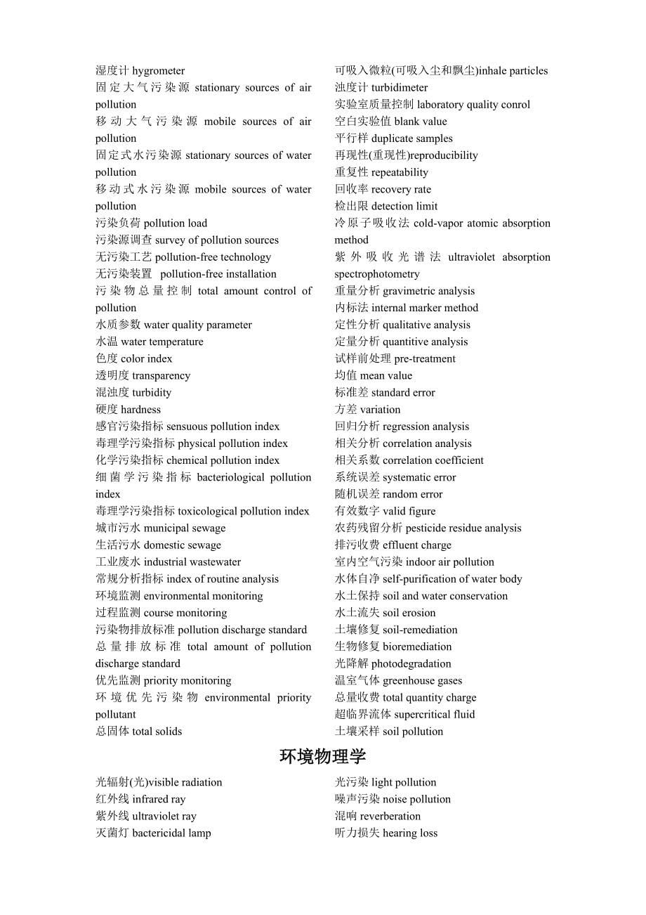 环境科学与工程-专业英语词汇必备.doc_第5页