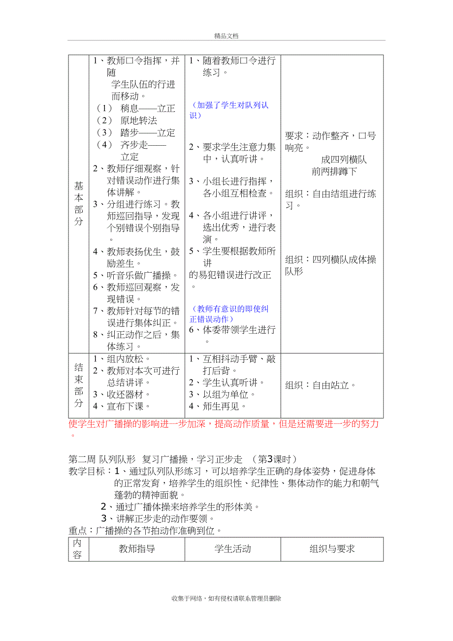 初中八年级体育课教案全集教案教程文件_第4页