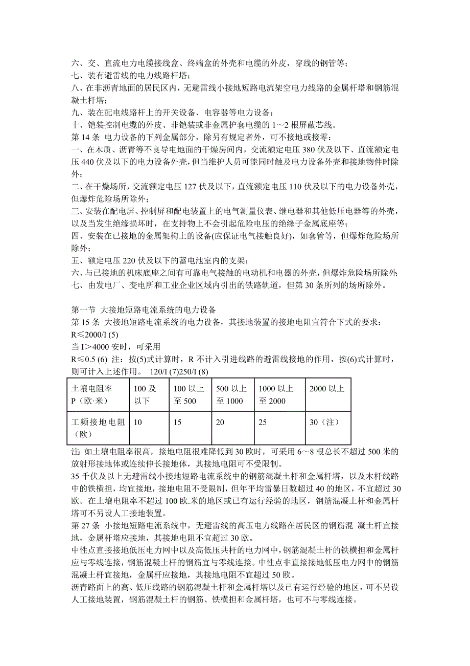 (电力行业)SDJ879电力设备接地设计技术规程_第4页