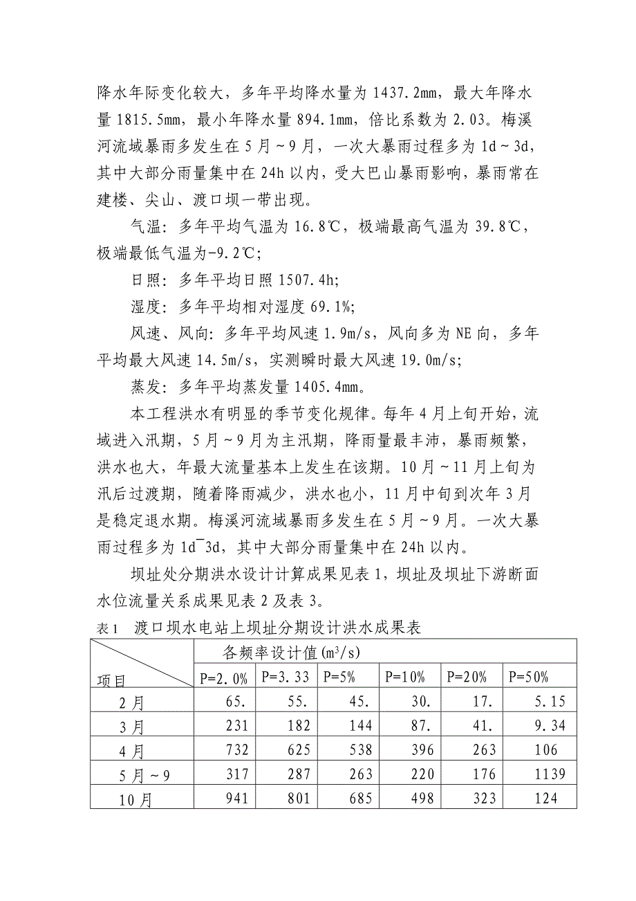 渡口坝水电站大坝枢纽土建工程._第2页