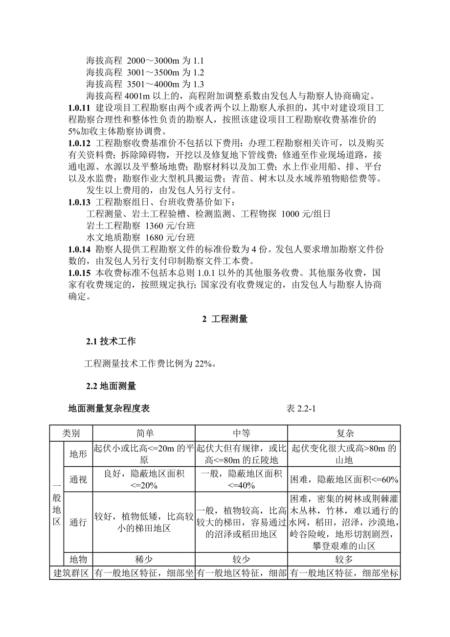 (工程标准法规)工程勘察设计收费标准范本._第2页