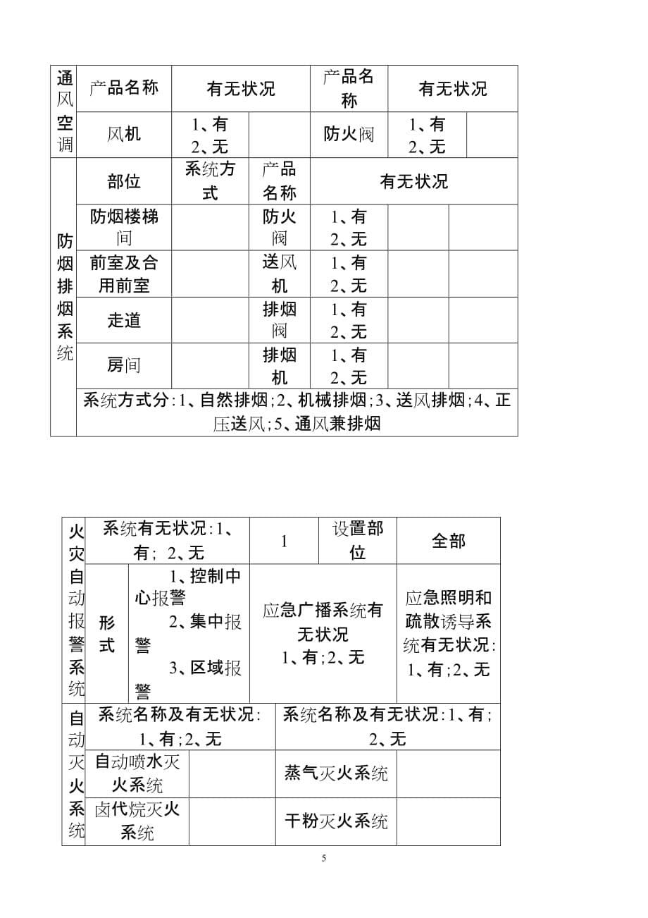 (工程设计)1建筑工程消防设计审核审批表doc一、建筑工程消防设计_第5页