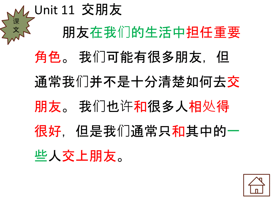 中职教材英语基础模块上册 Unit 11Making Friends课件.ppt_第3页