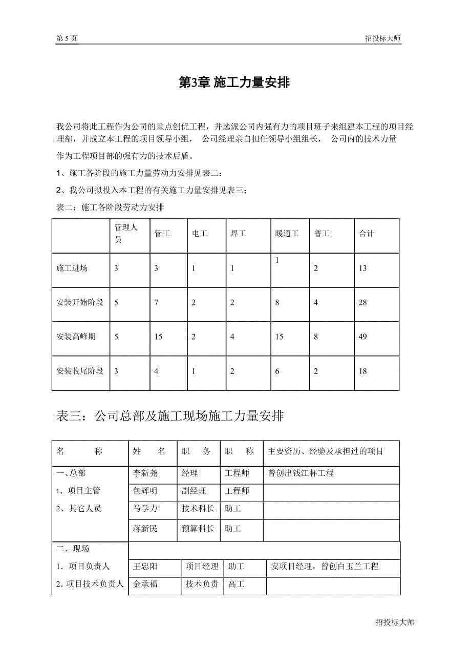 (暖通工程)某宾馆暖通空调安装施工组织设计_第5页