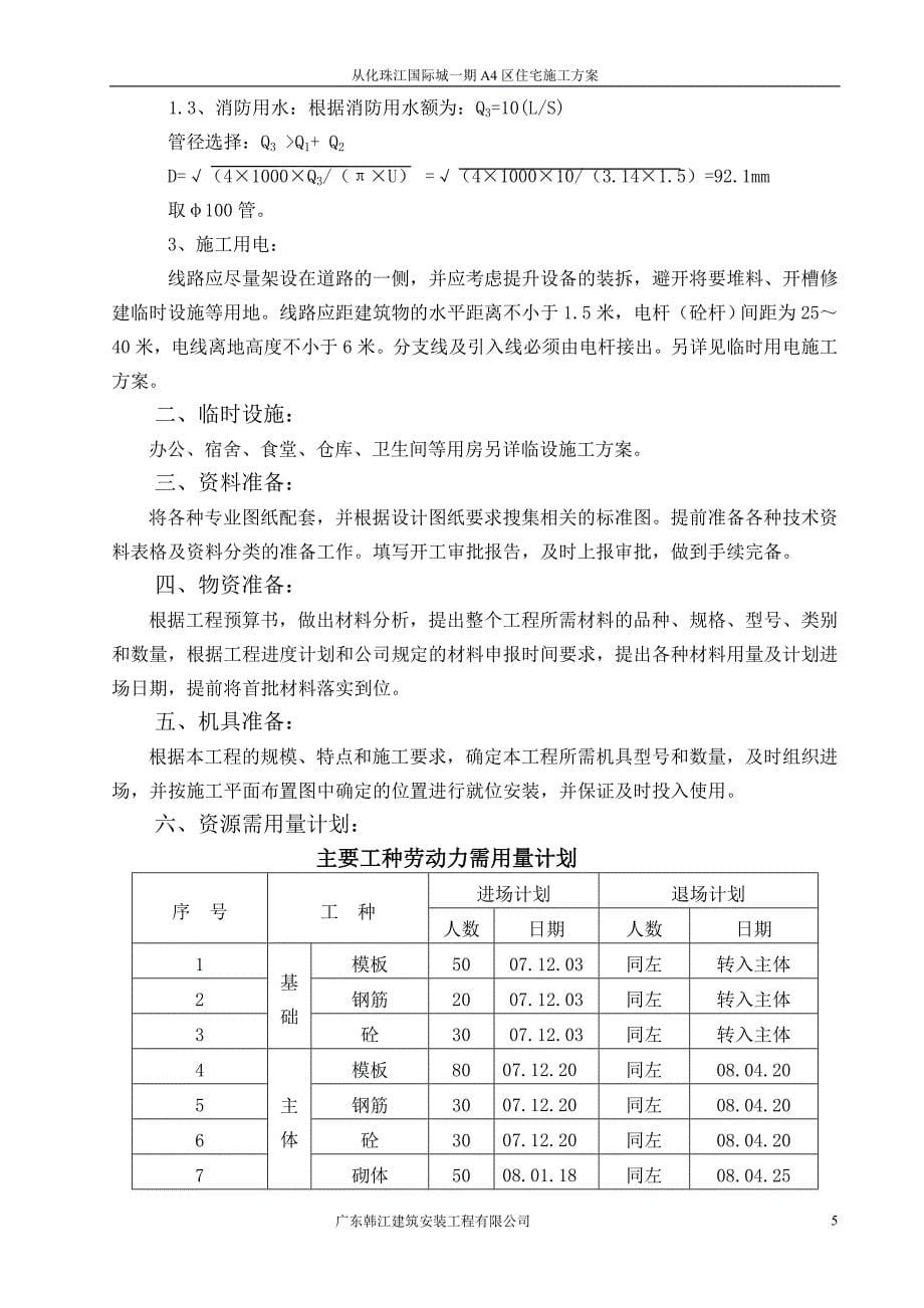(工程设计)珠江国际城2标131幢单位工程施工组织设计_第5页