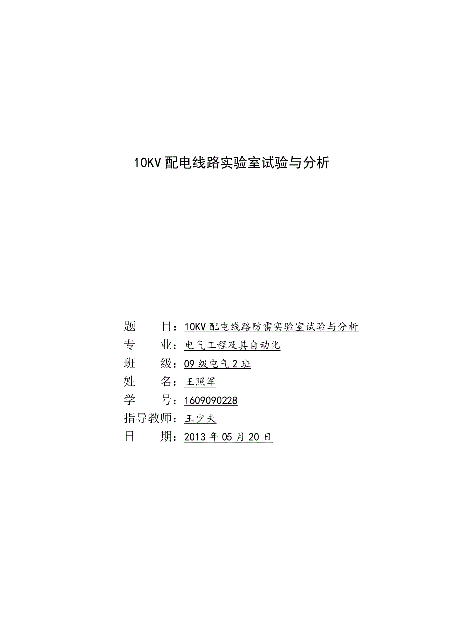 (电力行业)10kv配电线路防雷实验室试验与分析_第2页