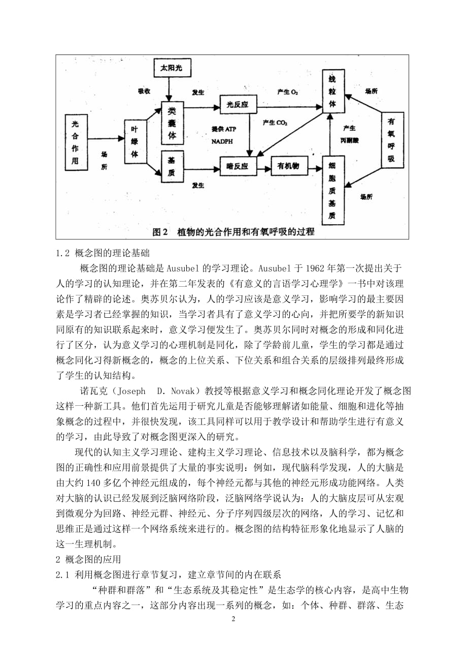 (生物科技)概念图在高中生物复习课中的应用_第2页