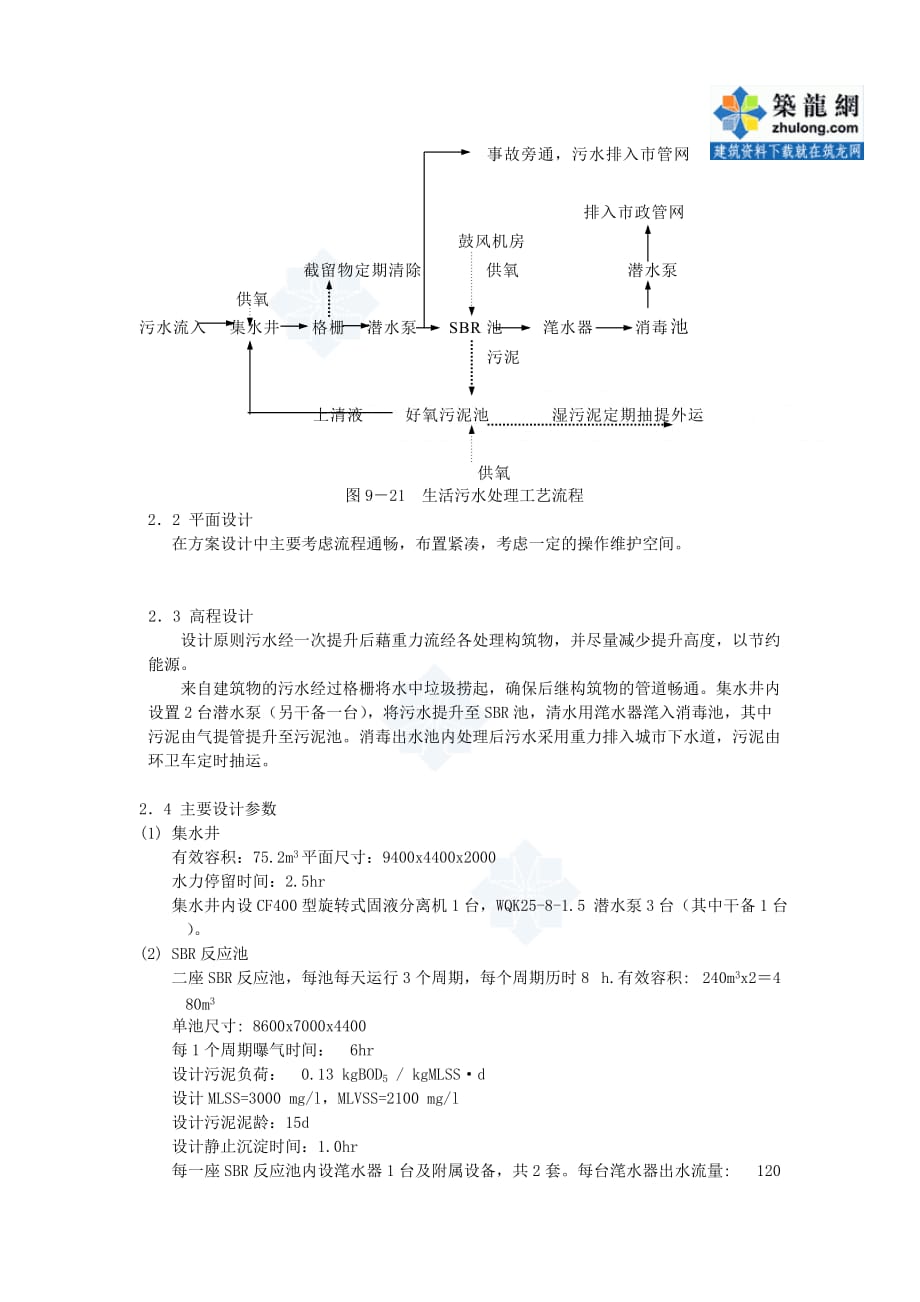 (工程设计)小型生活污水处理工程设计实例secret_第4页