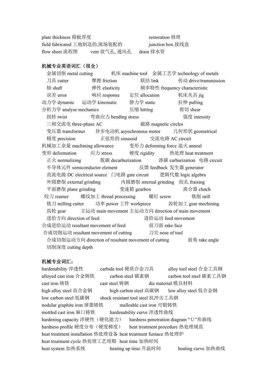 (机械行业)机械词汇很全_第3页