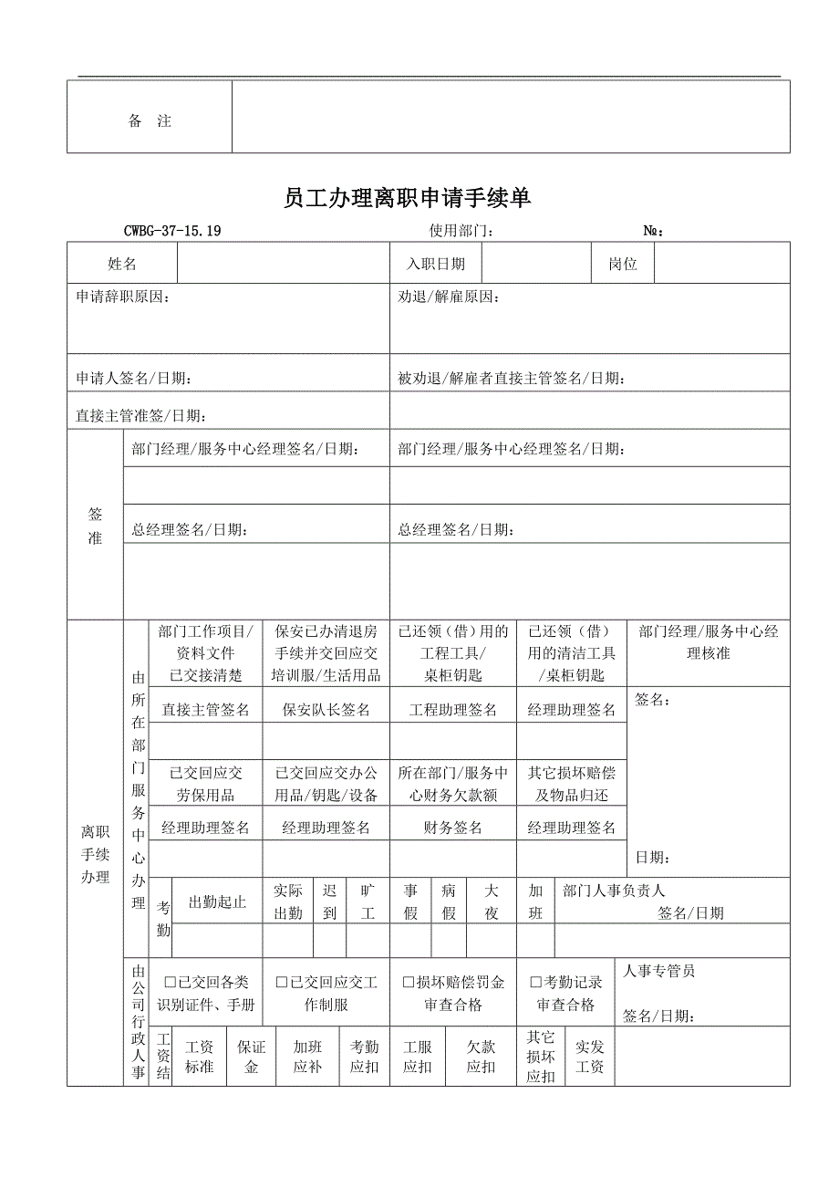 (物业管理)万怡渝能物业管理HR讲义表格_第2页