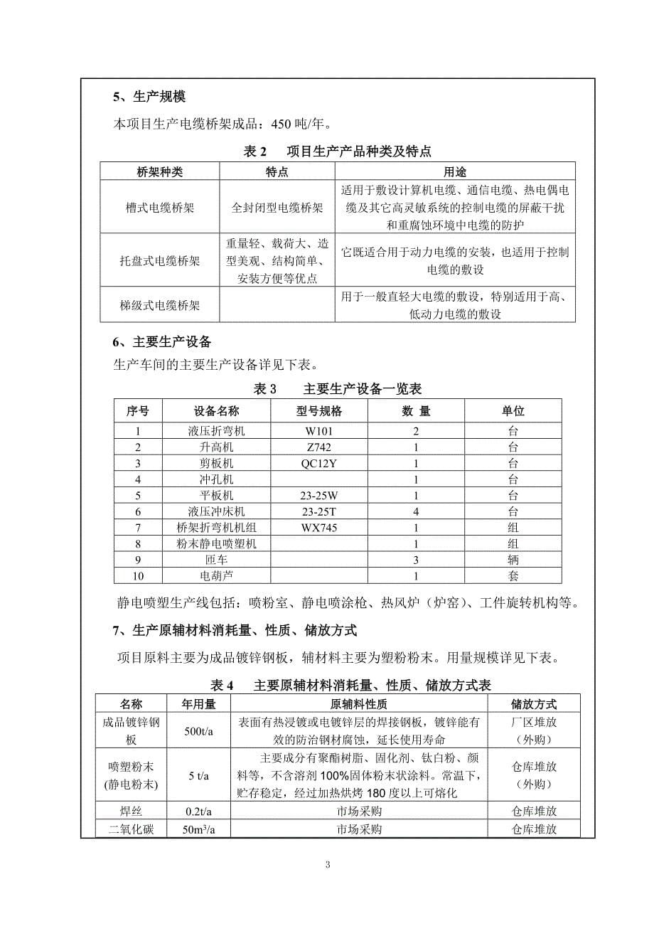 (电力行业)海公司电缆桥架生产加工项目_第5页