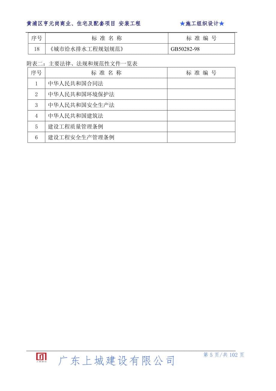 (房地产经营管理)施工组织设计某地产尚城)_第5页