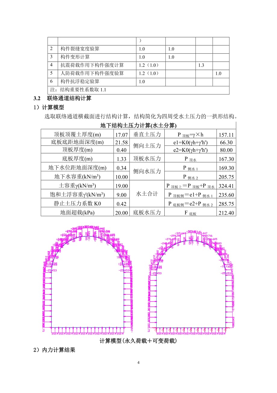 (冶金行业)矿山法联络通道计算书_第4页