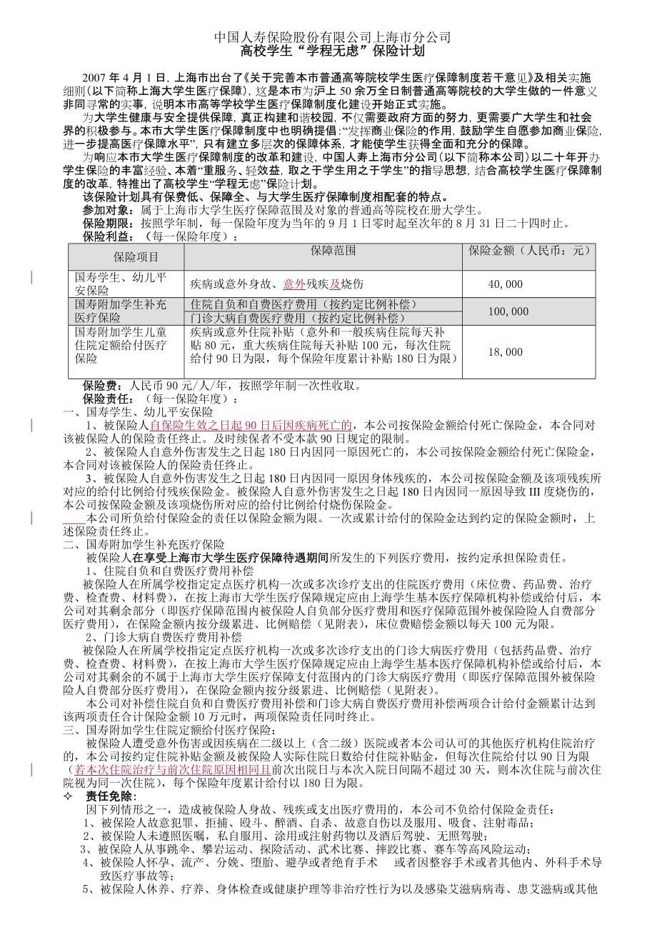 (金融保险)中国人寿保险公司某市市分公司_第1页