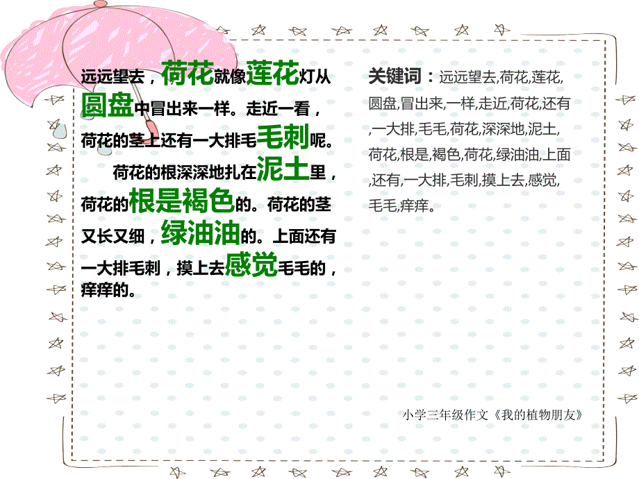 小学三年级作文《我的植物朋友》300字(共25页PPT)讲解学习_第3页