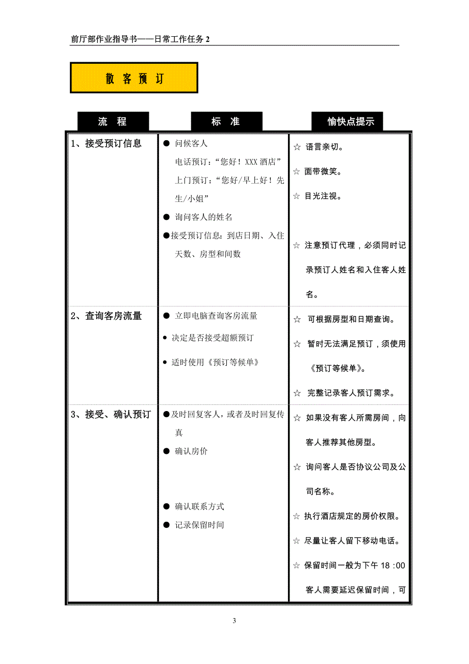 (酒类资料)五星级酒店前厅部作业指导书_第3页