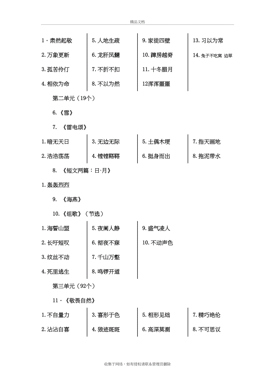 八年级语文下册成语积累教学文案_第3页