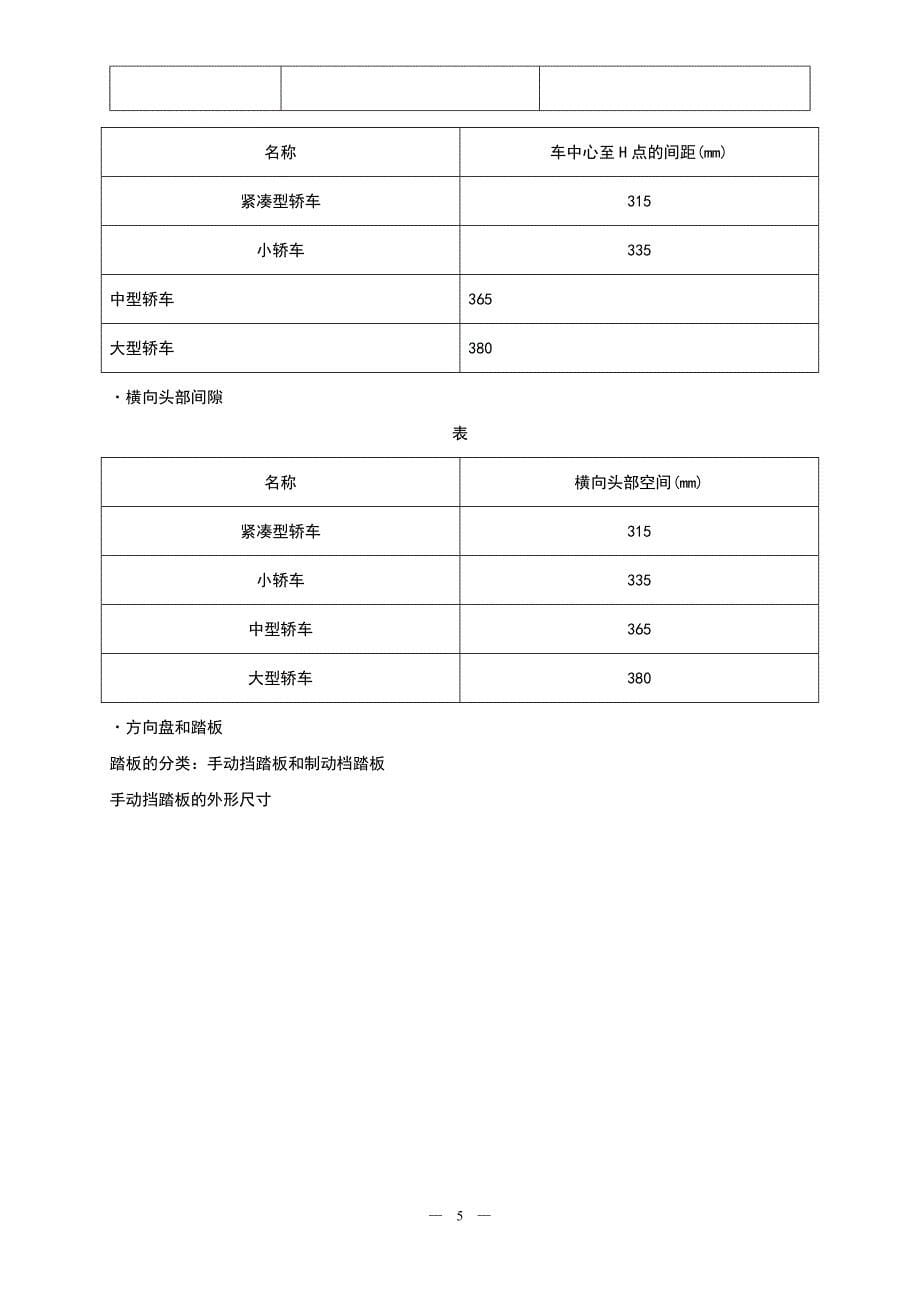 (工程标准法规)汽车人机工程标准范本_第5页