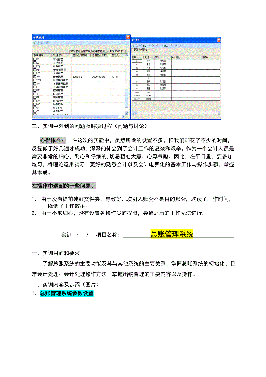 管理信息化财经系会计综合实训告_第4页