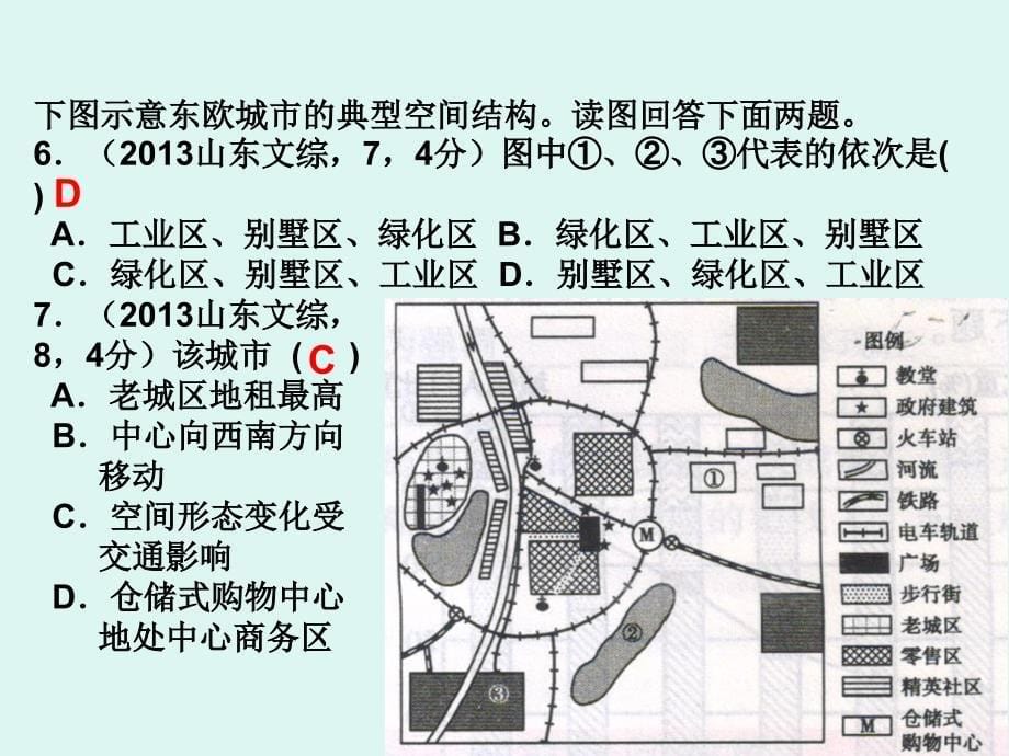 城市及城市化高考题专题PPT_第5页