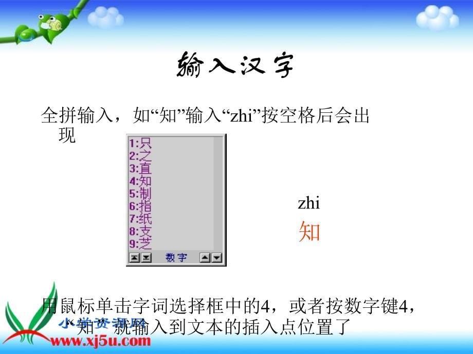 第一册信息技术课件 输入汉字_第5页