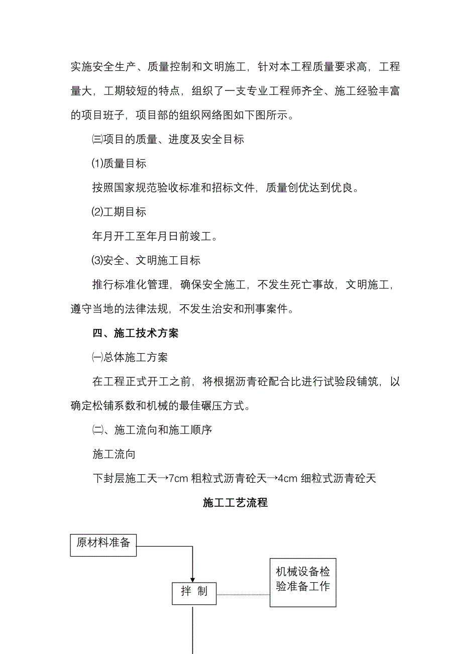 (工程设计)某某道路沥青砼摊铺工程施工组织设计方案_第4页