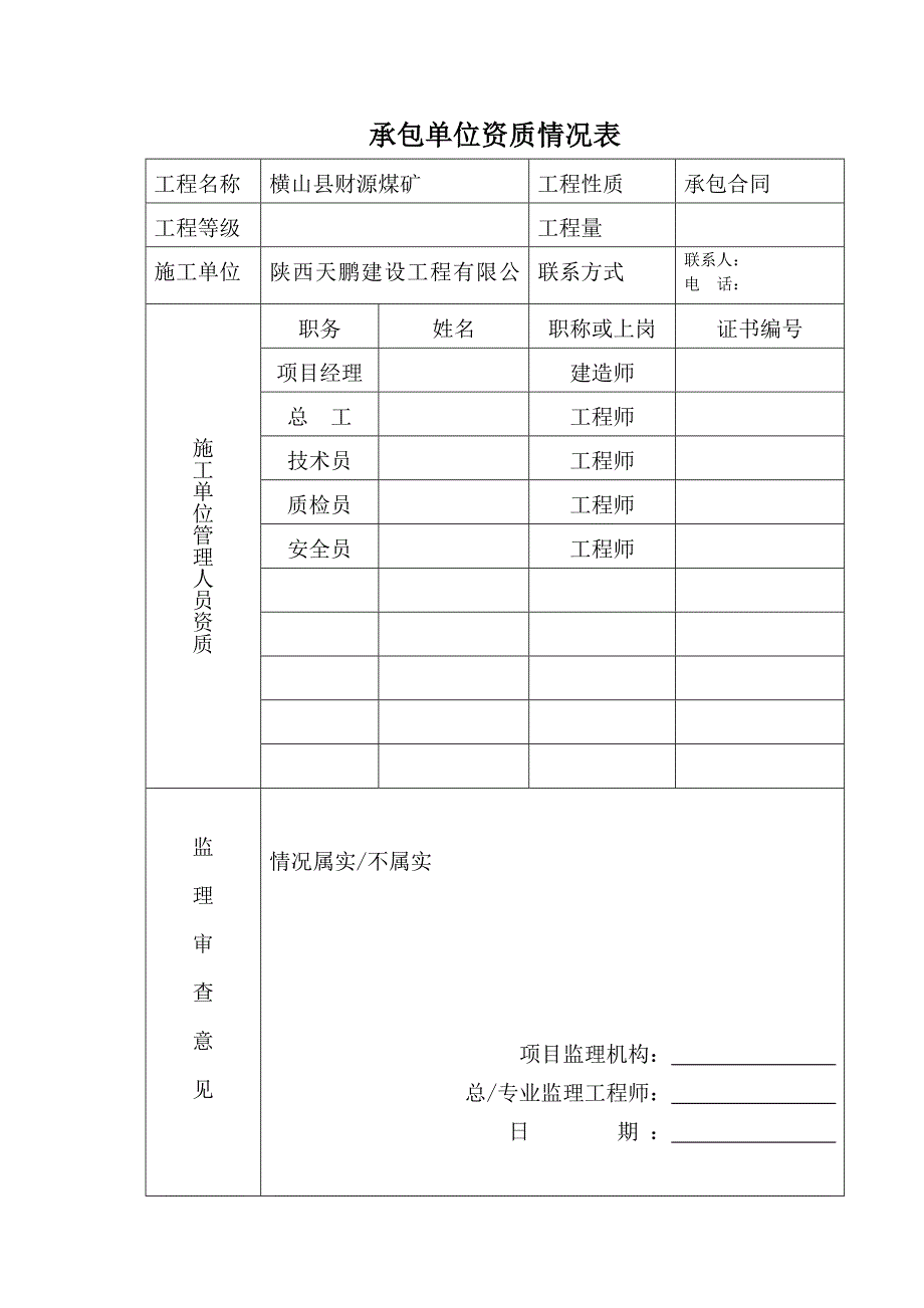 (冶金行业)矿建讲义报审表样板表_第3页