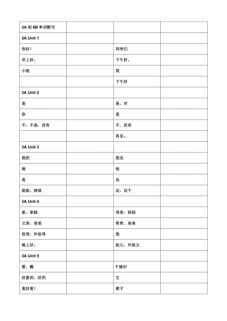 译林小学英语单词默写.doc_第1页