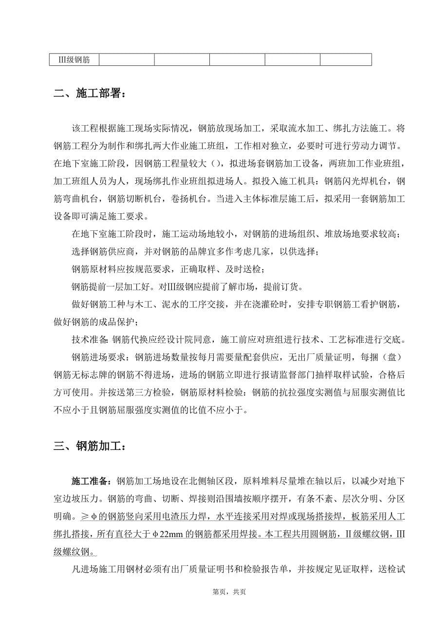 (工程设计)钢筋工程分项施工组织设计方案_第5页