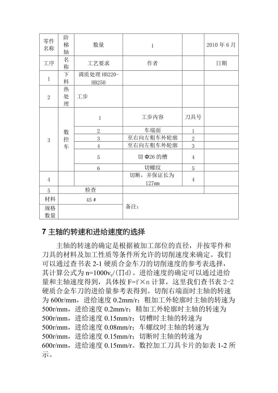 (数控加工)数控机床课程设计指南_第5页