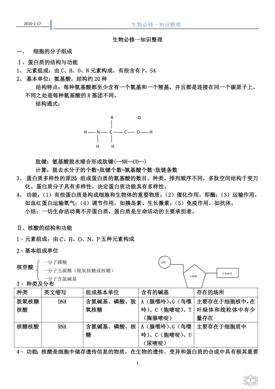 (生物科技)生物讲义_第1页