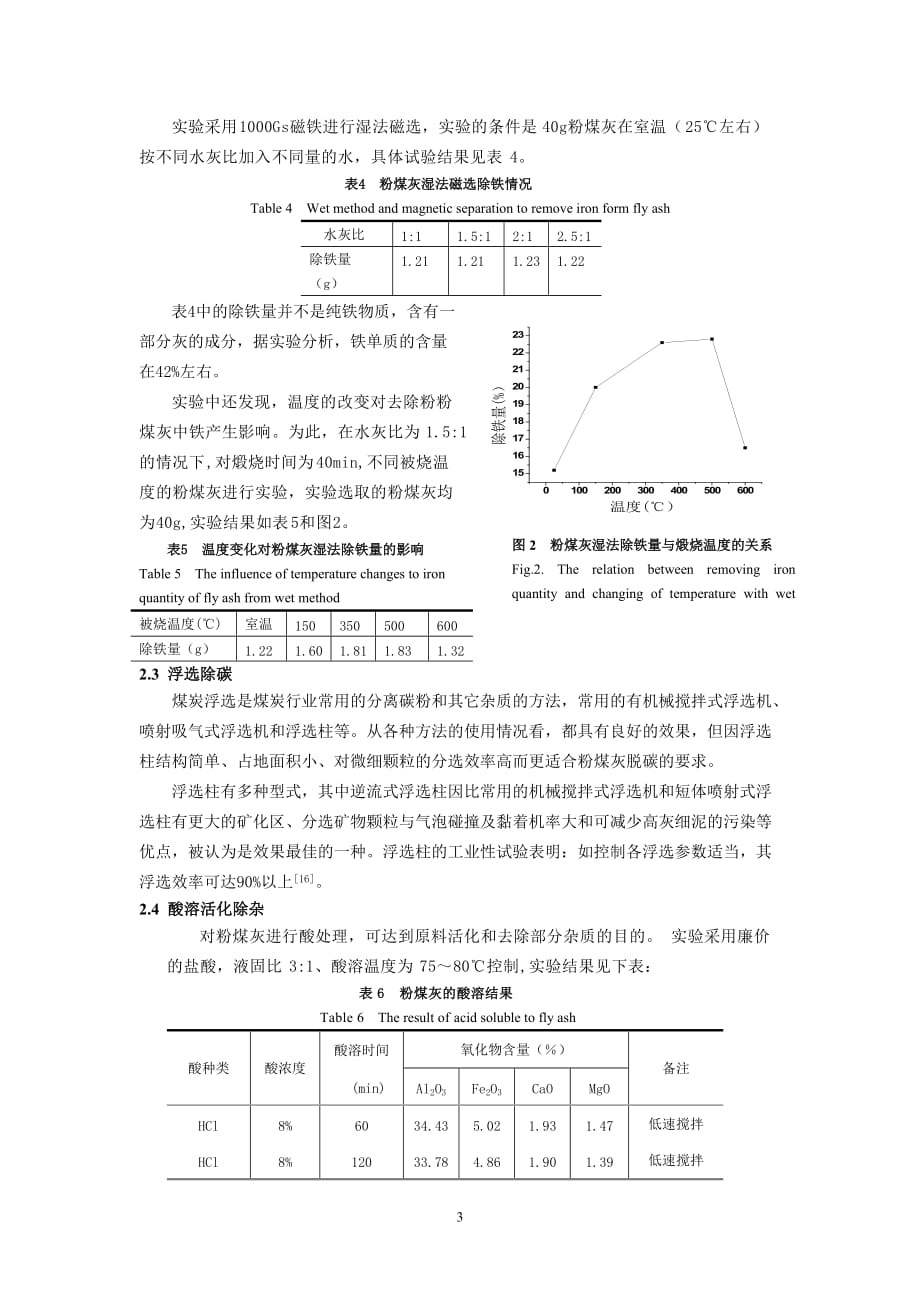 (冶金行业)粉煤灰合成沸石除杂和活化办法研究精品_第3页