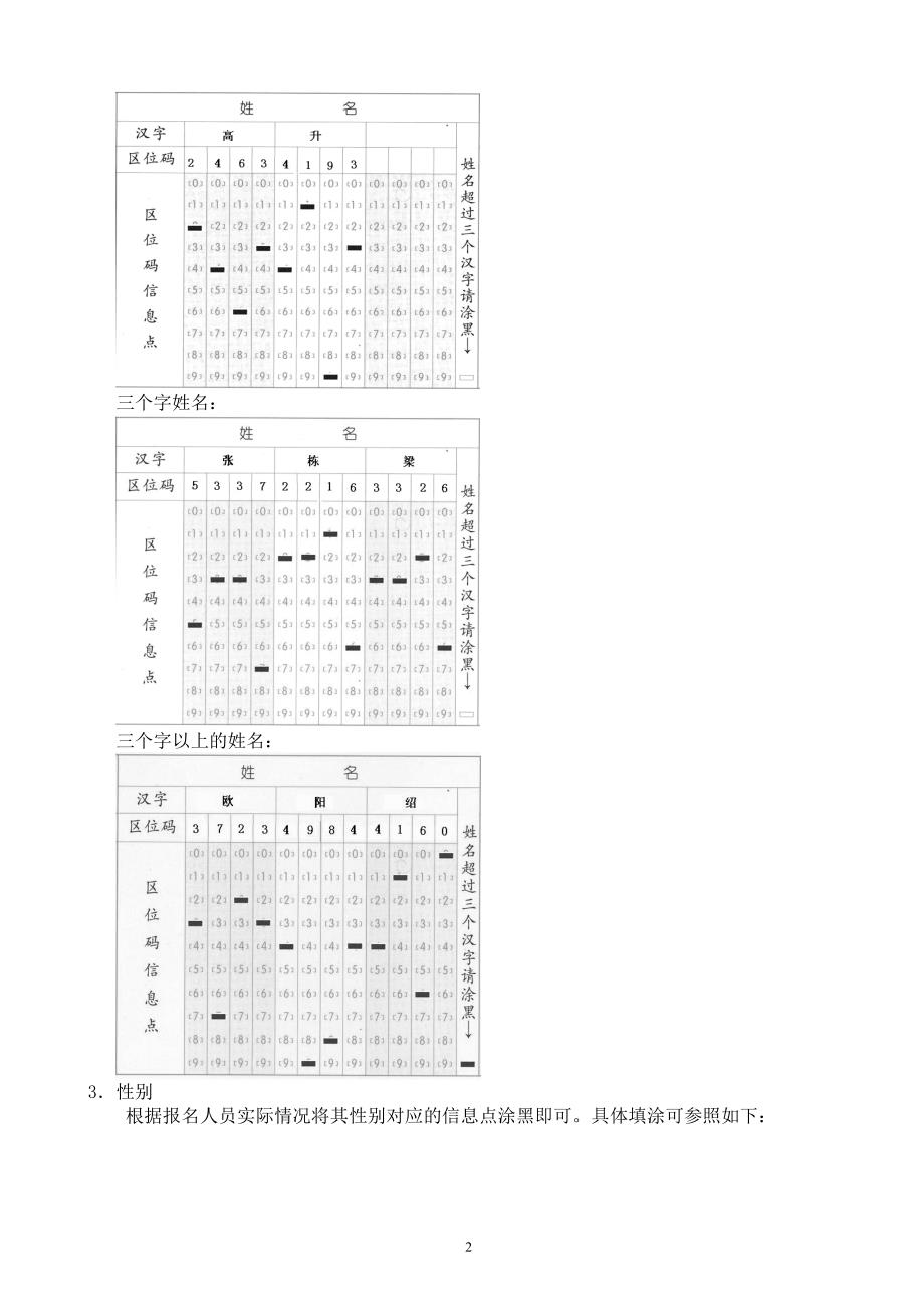 管理信息化某某机关事业单位技术工人考核报名信息卡添涂说明省.._第2页