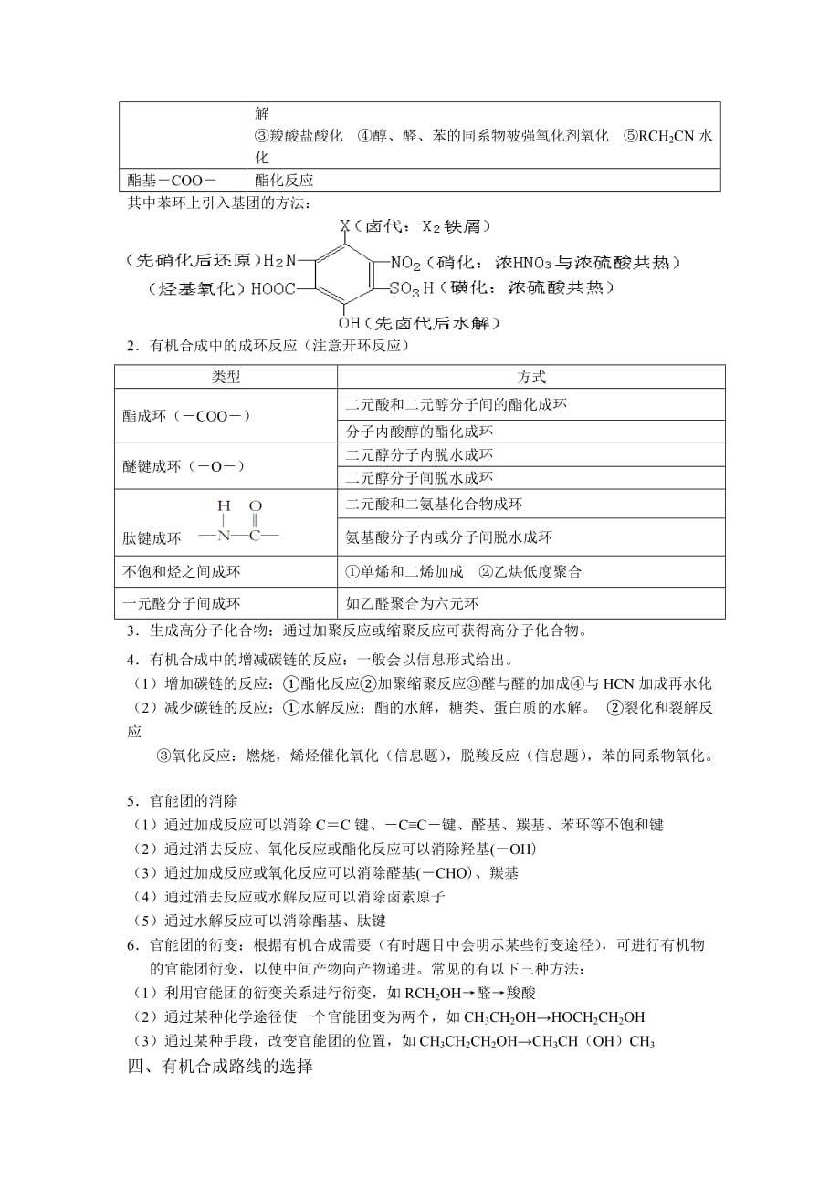 2020年高考化学专题复习《快速突破有机推断题的技巧与方法》_第4页