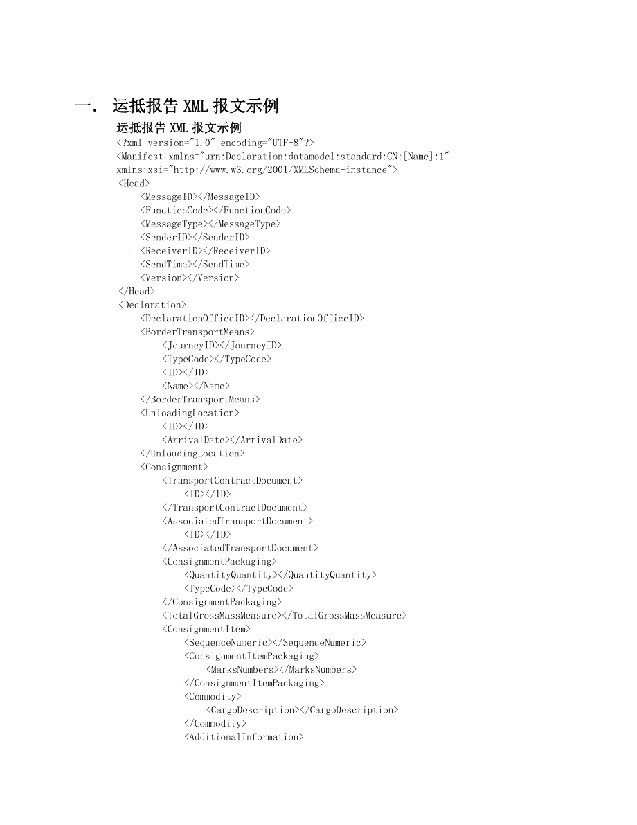 管理信息化某市海关物流信息化管理系统海运部分运抵报告报文结构.._第2页