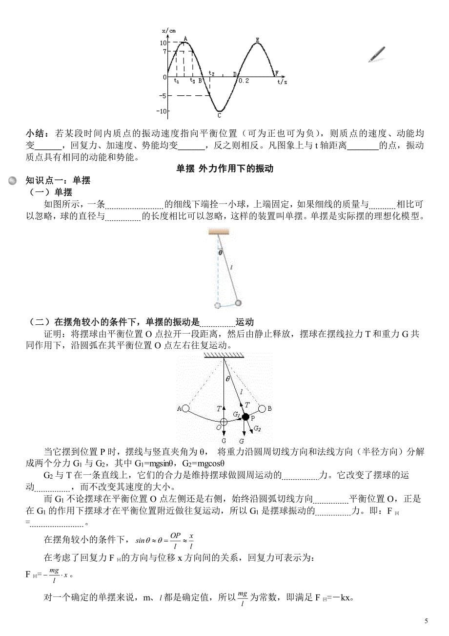 机械振动及机械波知识点(详细).pdf_第5页
