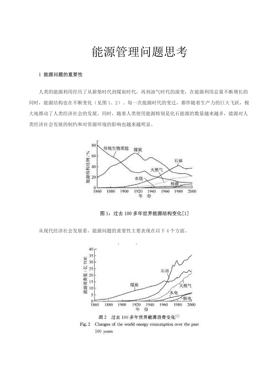 (能源化工)能源管理问题思考_第1页