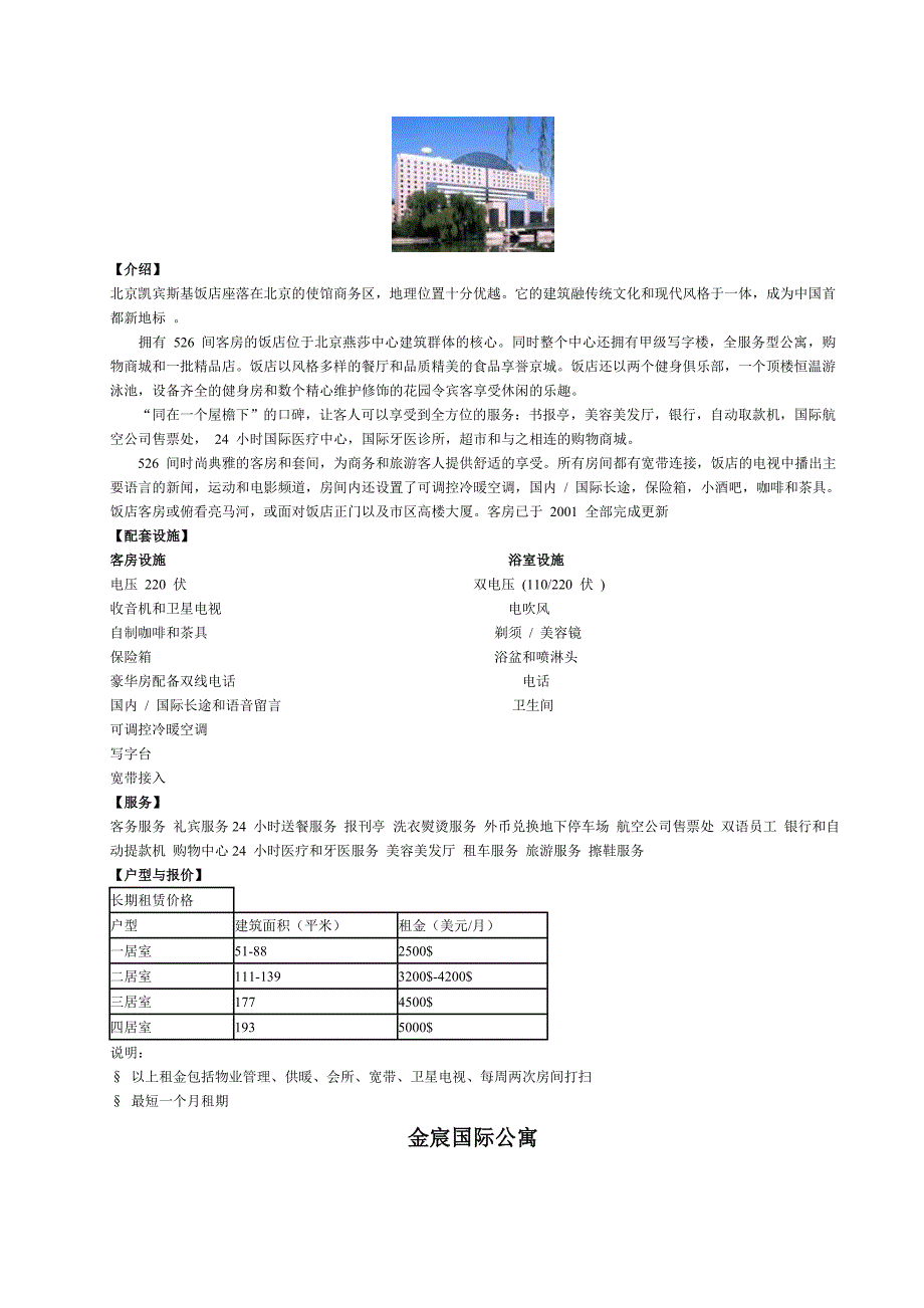 (酒类资料)某市酒店式公寓讲义_第4页