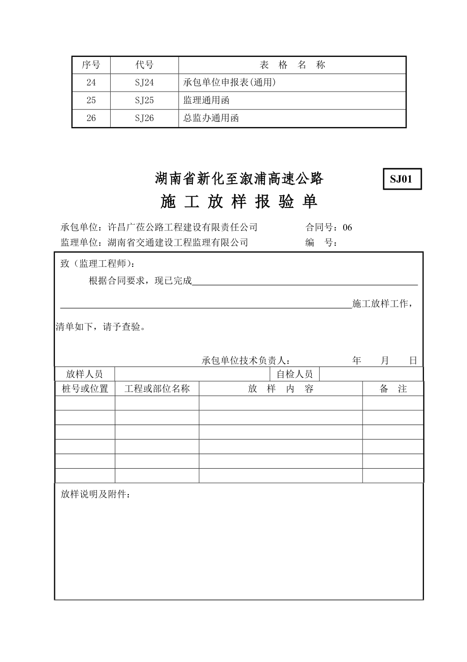 (工程制度与表格)调整公路工程施工管理表格汇总精品_第2页