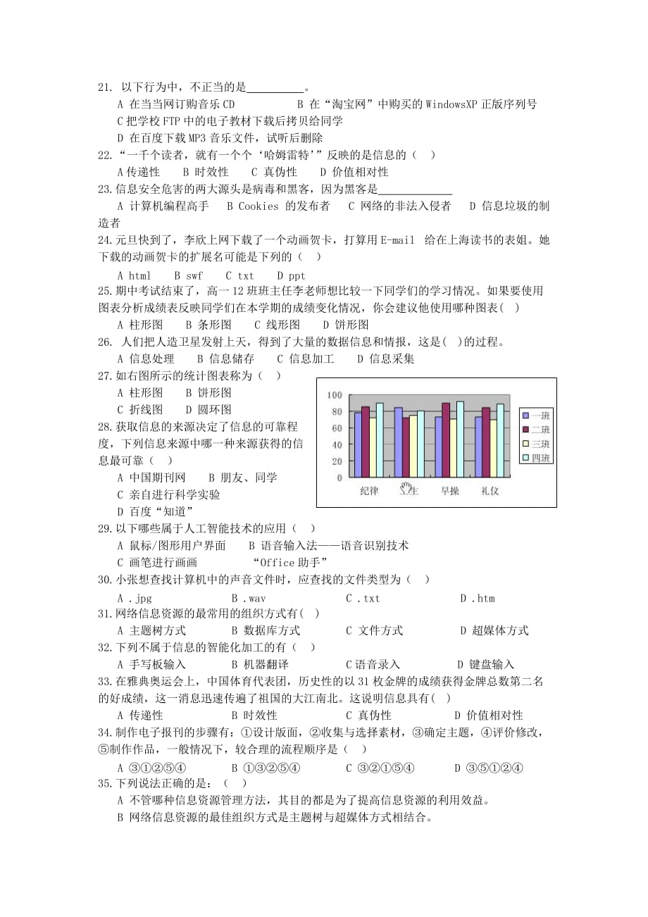 管理信息化某某政府信息技术等级考试试卷.._第3页