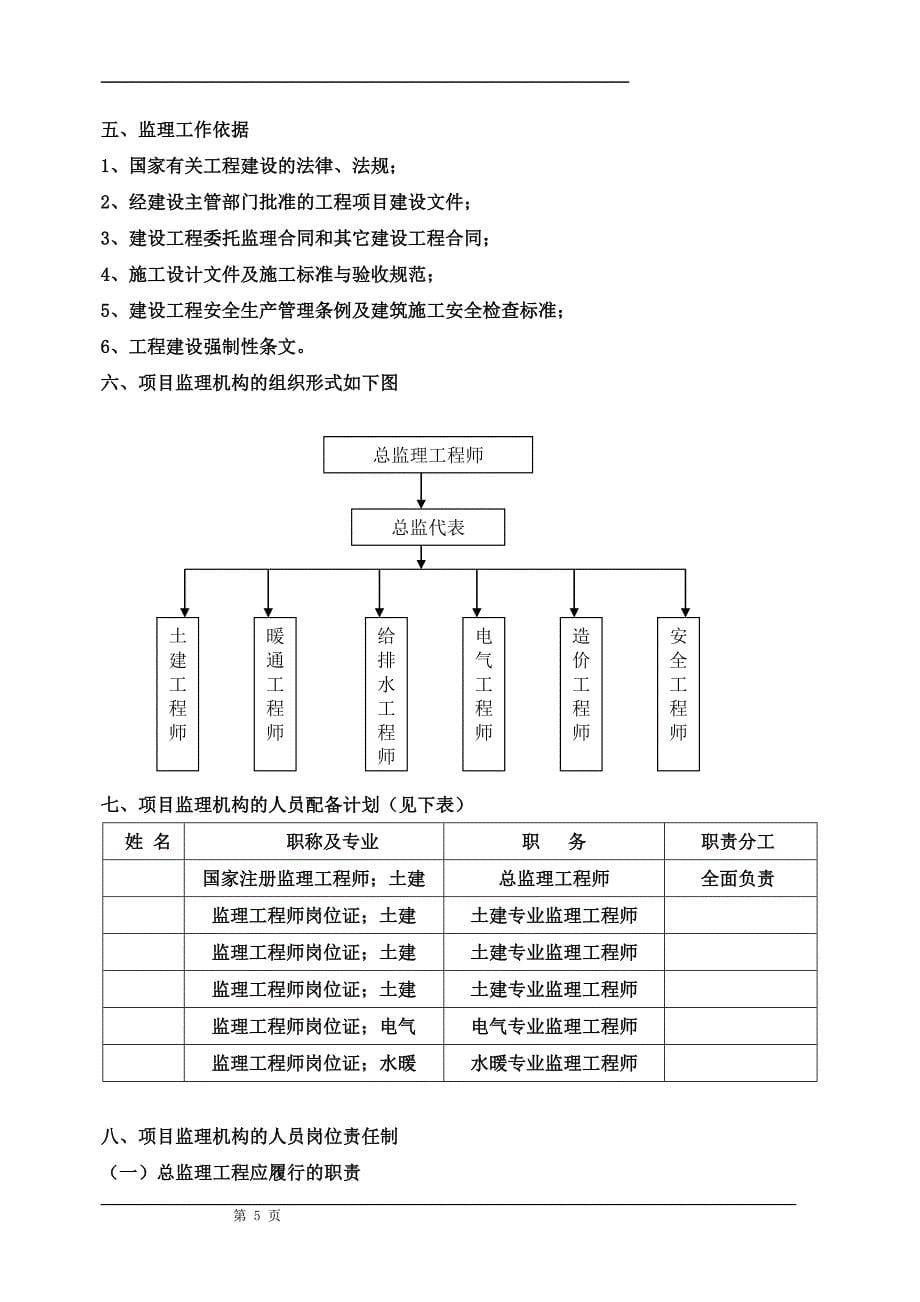 (工程监理)生活污水处理站工程监理规划讲义精品_第5页