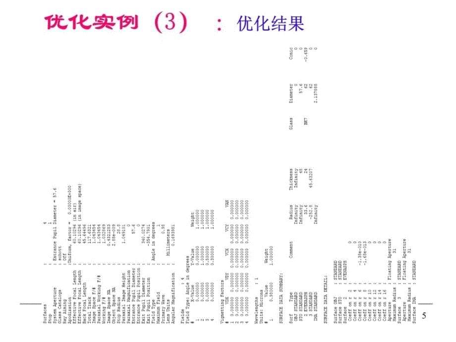 光学设计实例双胶合透镜非球面单透镜激光扩束镜学习资料_第5页